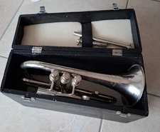 Historical Cornopean Stolzel Valve Bb Cornet Pelisson Guinot&Blanchon-1850's