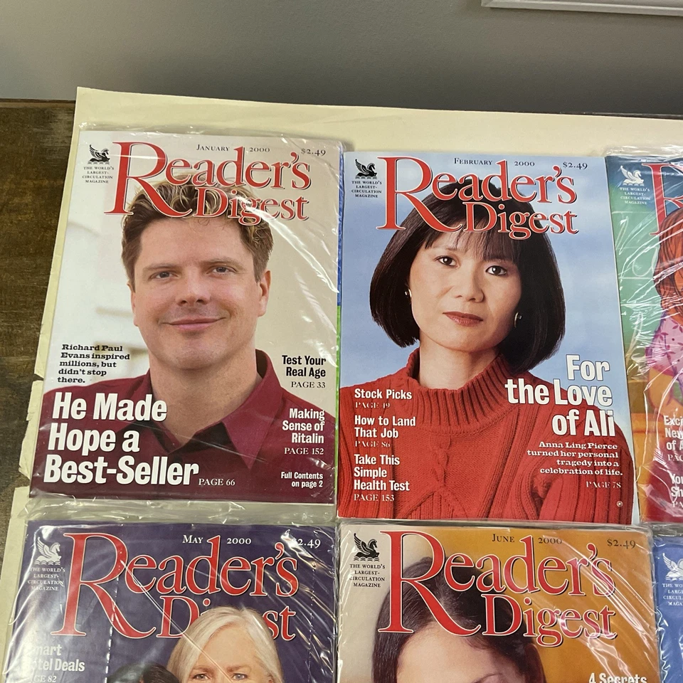 2000 Reader's Digest Magazine Set Lot of 12 Complete Year Issues USA - Image 2 of 4