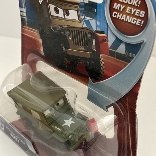 Disney Pixar Cars Die Cast Look My Eyes Change Sarge Pit Crew Member #116 NEU - Bild 5 von 5
