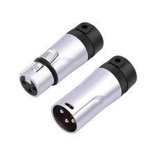 3Pin XLR Connectors Plug,Xlr 3 Pin Male/Female Plugs Audio Mic Microphone Cable