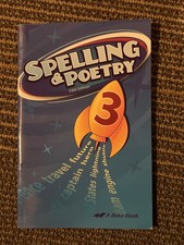 Abeka Spelling And Poetry 3 Student Work Book...