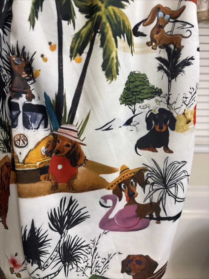 Bermudas Pantalones Cortos Dachshund Estampado Gráfico Hombre XXL (Falta Información del Material. Etiqueta Foto 4 de 4