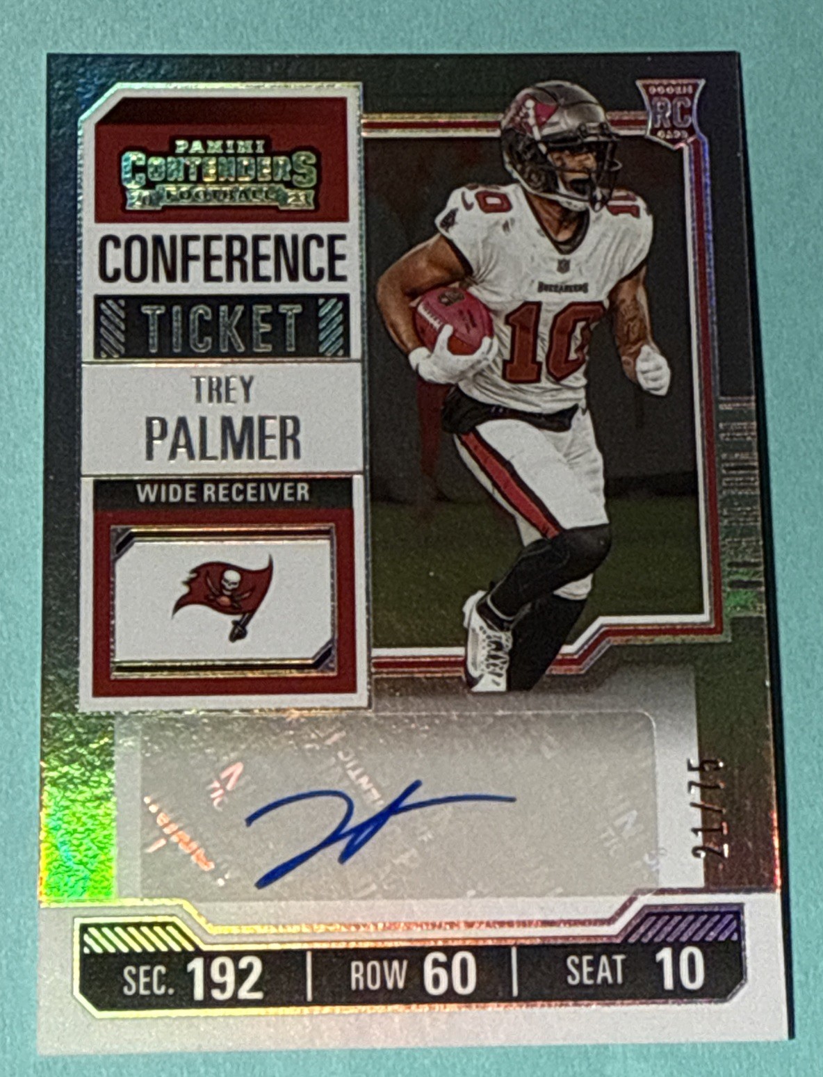 2023 Panini Contenders - Trey Palmer #263 Conference Ticket #75 Rookie Autograph