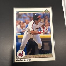 Upper Deck 1990 Carlos Baerga #737 Indians MLB Baseball Card Base Set
