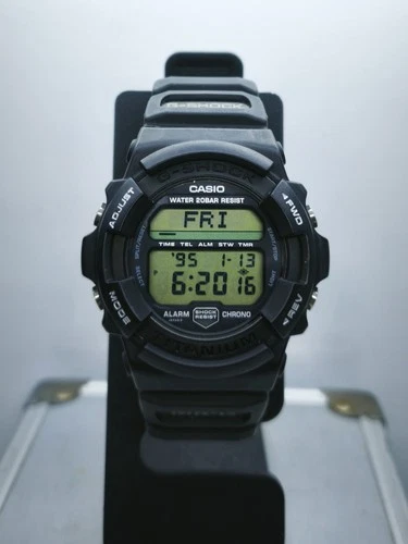 Vintage Casio G Shock MRG-1B-1 BLACK SILVER Titanium 1556 Mod (1996) RARE !!