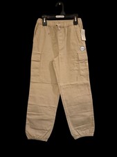 NWT Boys Size 10 Joggers   Beige Cargo with Pockets