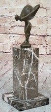 Rolls Royce Hood Ornament Cast Bronze Flying Lady "Spirit of Ecstasy" Sculpture