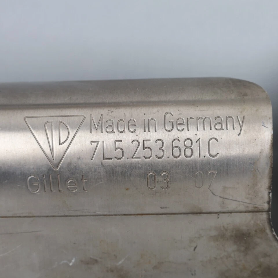 Par de puntas de silenciador de escape Porsche Cayenne 2003-2006 7L5253681C OEM usado Foto 4 de 4