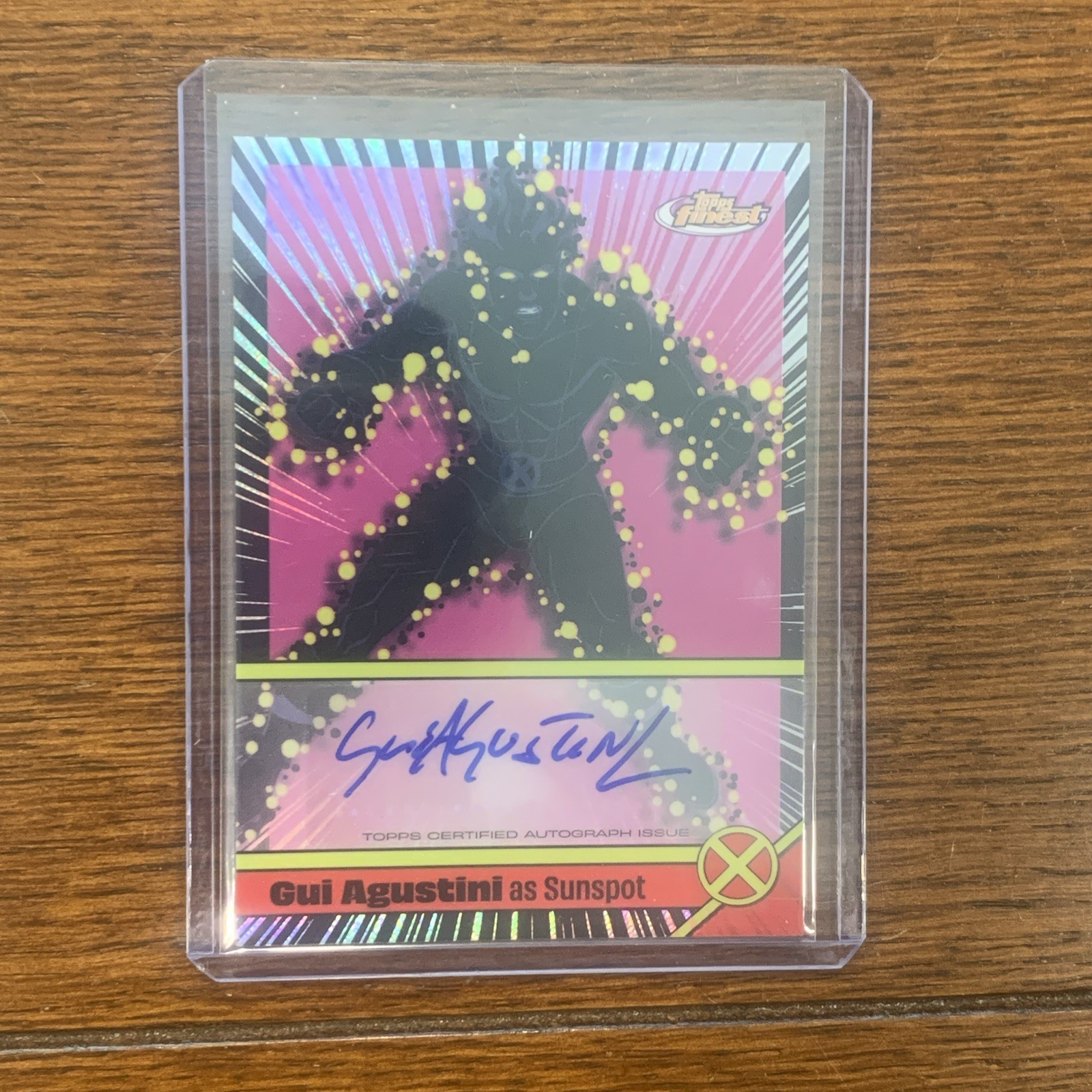 2025 Topps Finest X-Men '97 Gui Agustini Sunspot Voice Actor Auto #VA-GA