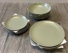 IKEA FÄRGKLAR Service 16-tlg.  Mattiert GRÜN Steinzeug Teller Schalen (L4-C