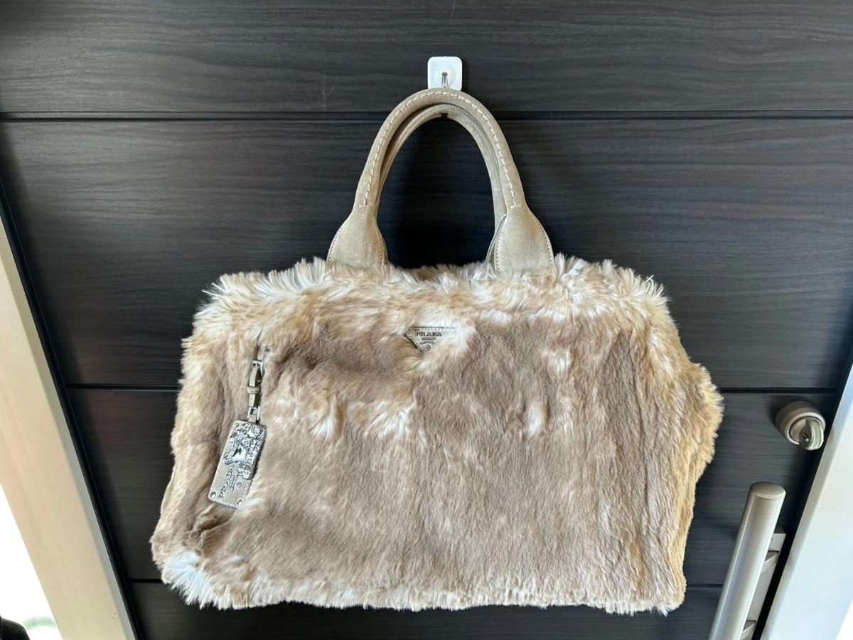 PRADA Fur Exterior Large Bags & Handbags for Women for sale | eBay