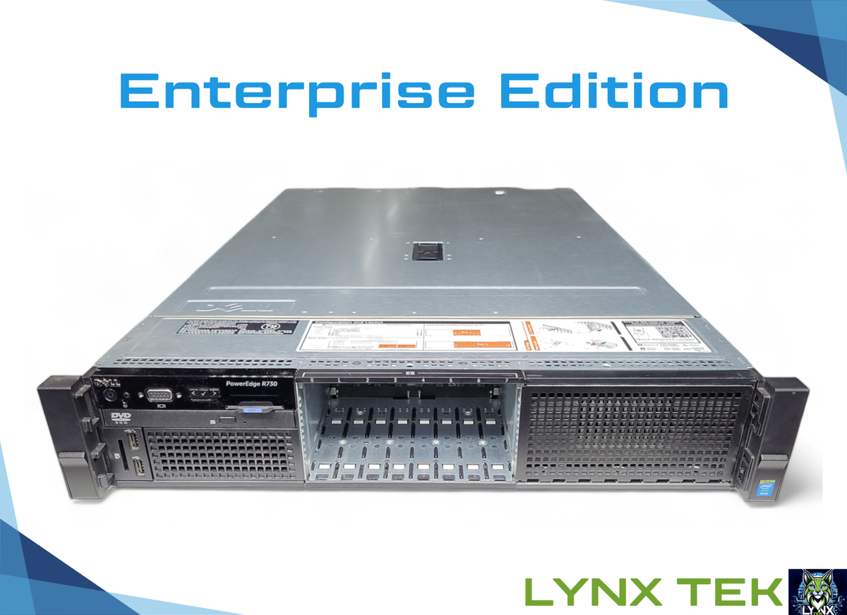 Serveur Dell PowerEdge R730 2U - 2x E5-2660 V3, 128GB DDR4, H730 1GB - Occasion