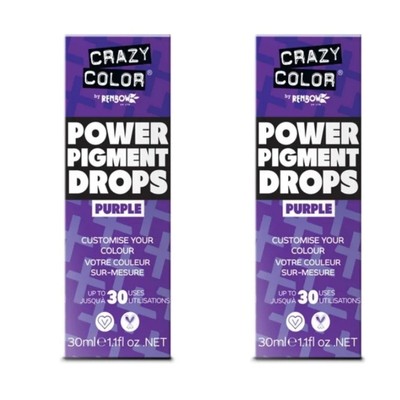 2x Crazy Color Power Pigment Tropfen Lila 30ml
