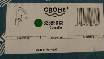 GROHE Concetto Dual Spray Pull-Down Kitchen Faucet - SuperSteel Infinity Finish