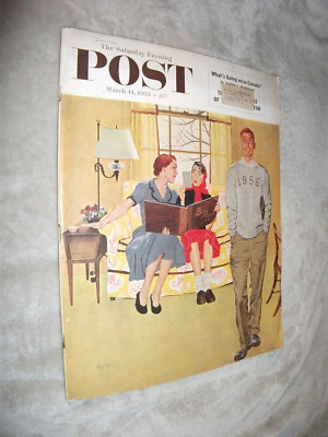 THE SATURDAY EVENING POST. 1953 MARCH 14th. ADVERTS. FEATURES. STORIES.
