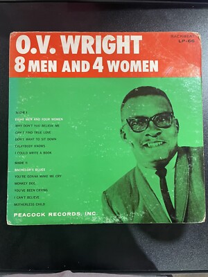 O.V.WRIGHT / 8 MEN AND 4 WOMEN レコード LP