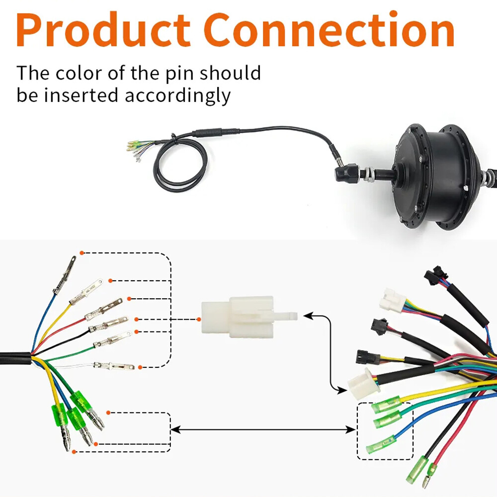 Super73s1sg1 純正1to3延長ケーブル(bafang) BAFANG 1T2 Cable and Shift Sensor Waterproof Connector for