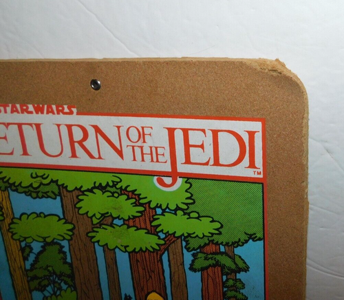 NEAT VINTAGE 1983 STAR WARS CORK BOARD EWOKS C3-PO R2-D2 - Picture 3 of 6