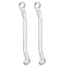 2pcs 45-Degree Offset Box End Wrench 19mm x 21mm Metric Double Box End Wrench