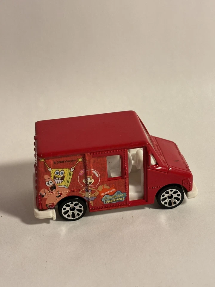 1999 Matchbox Delivery Service Spongebob Squarepants RED 1:68 Diecast 2.5" TRUCK - Image 3 of 4