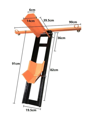SecureFix Direct Chock For 15" - 21" Wheels - Trailer & Garage Stand, Motorbike Paddock Stand (SecureFix) Motorcycle Front Wheel Chock - Foto 3