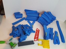 Huge Lot of 193 Thomas Friends Toy Train Tracks Parts Blue Plastic
