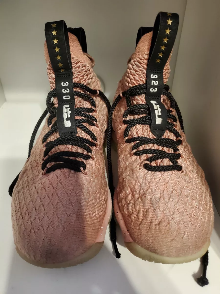 Nike Lebron XV 15 LMTD Hollywood Rust Pink Metallic Gold Black Sz 5y