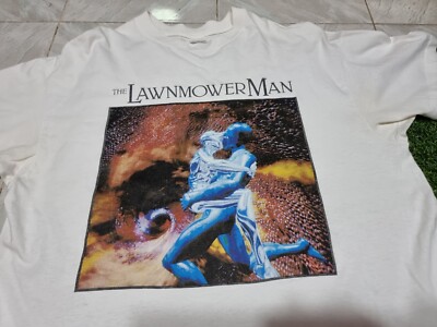 rare Vintage 90s The Lawnmower Man Movie T shirt Virtual Wars