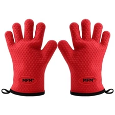 Silicone Cooking Gloves – Heat Resistant Oven Gloves for Your BBQ & Kitchen