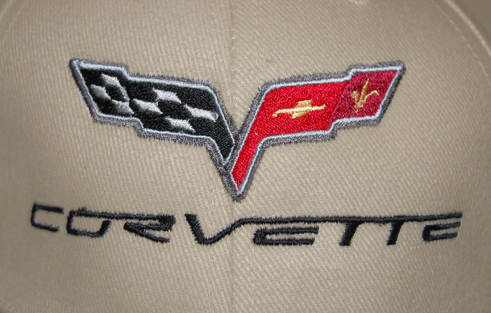 Chevrolet Corvette C7 Khaki Tan Hat Cap – 2014-2019, Official Logo, Ships In Box – USA