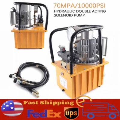 #ad 750W 7L Double Acting Electric Hydraulic Pump Power Pack 10000 PSI Capacity $444.52