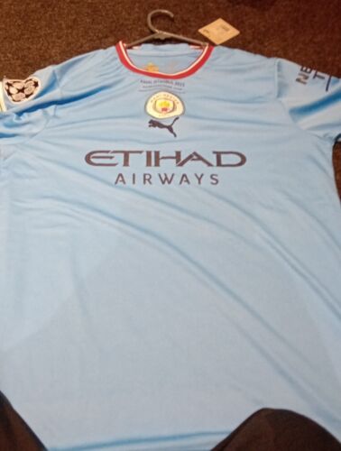 Men´s 2XL 46 Chest. Puma Manchester City 2023 Home Football Shirt 2023 CLF