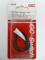 Gc Electronics 38-250 Red Neon Indicator Light 125v 8mm Gc Electronics 38-250 Red Neon Indicator Light 125v 8mm