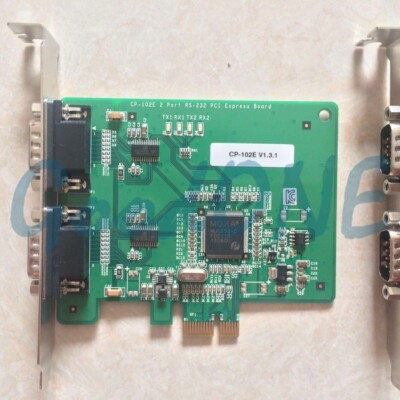 1PC NEW MOXA CP-102E RS-232 PCI-E 2-Serial port Multi-serial card