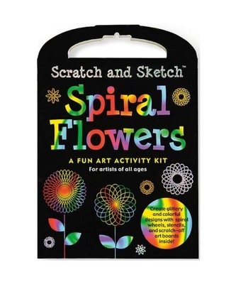 Scratch & Sketch Flowers Spiral Art Kit