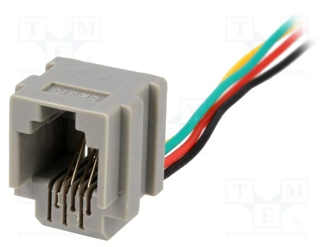 Borne 200mm PIN: 4 con Bloqueo Panel-Stop RJ11 6p4c 4 Polos - Imagen 1 de 1