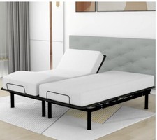 Adjustable Head And Foot Incline, Wireless Remote Electric Bed Frame, Twin-XL
