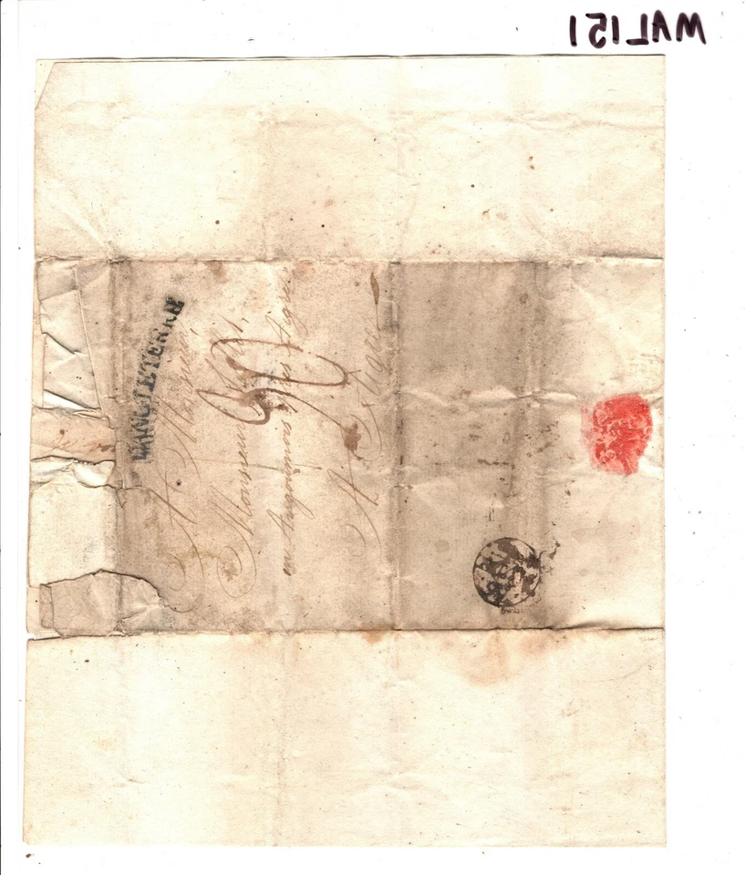 GB Cover FRENCH REVOLUTION REFUGEE London 1792 HISTORIC LETTER France EL MAL151 - Image 4 of 4