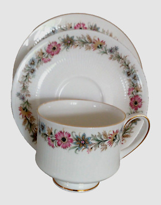 6 x Vintage Royal Albert Paragon 'Belinda' Teeservice Tassen, Untertassen & Teller um 1966