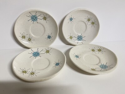 Vintage Franciscan Starburst Saucer Plate Lot of MCM Serving