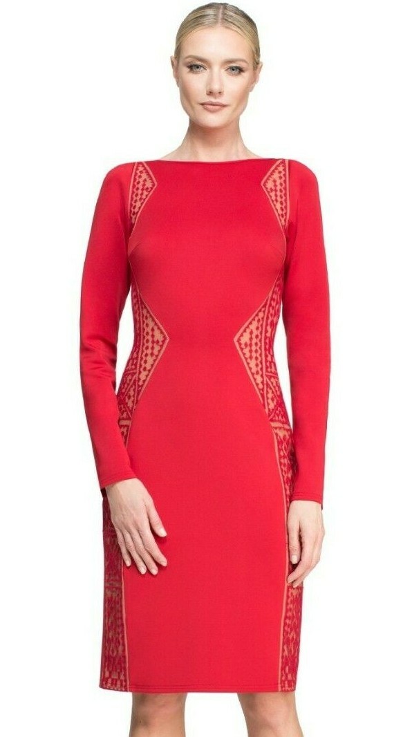 red neoprene dress Red Neoprene Dress 6