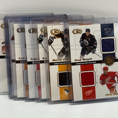 2001-02 Pacific Heads-Up Quad Jerseys Pick One! Complete your Set!