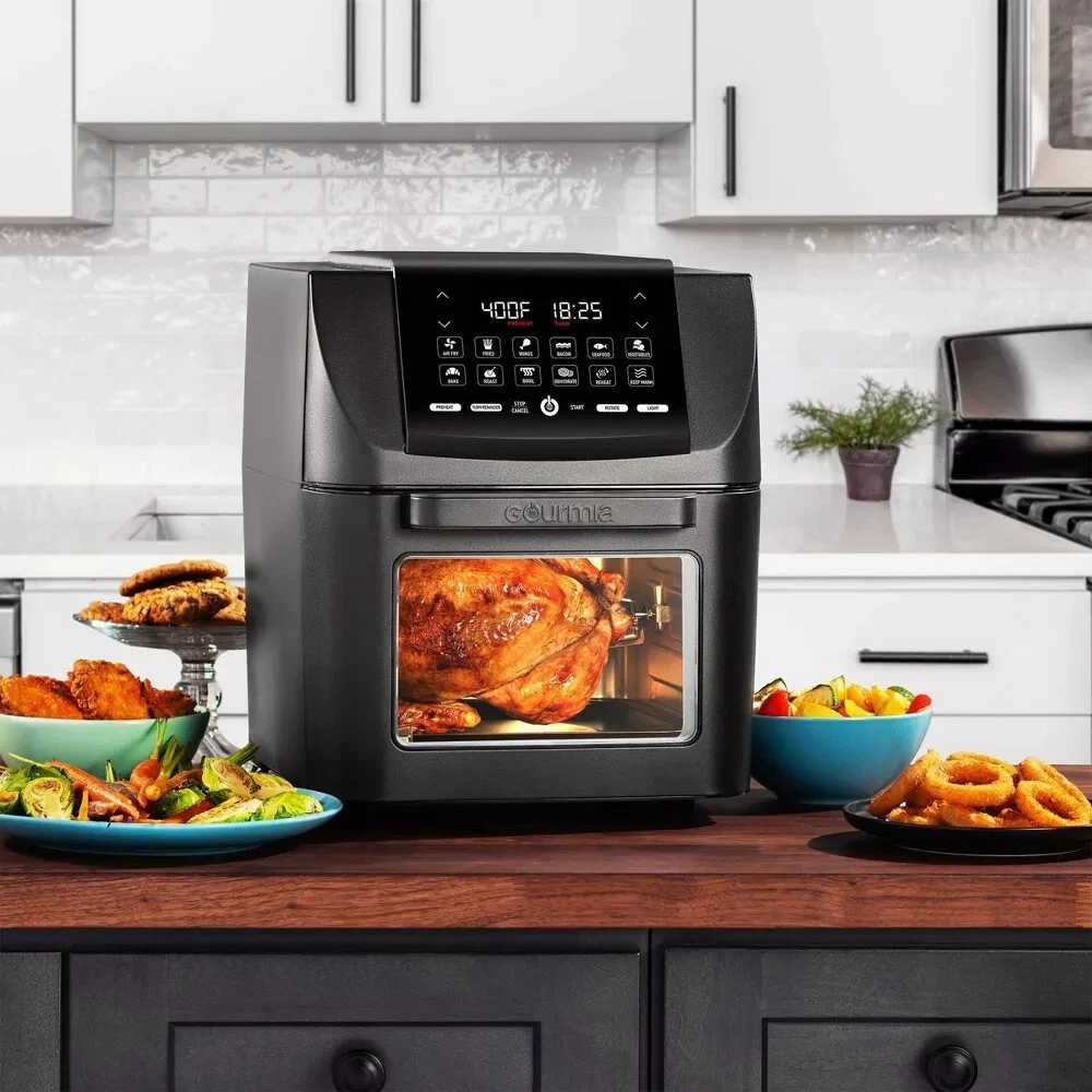  Gourmia Digital Stainless Steel Toaster Oven Air Fryer –  Stainless Steel : Home & Kitchen