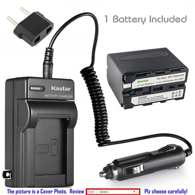 Kastar Battery and Normal Charger Kit for Sony NP-F975 NP-F970 NP-F960 NP-F950