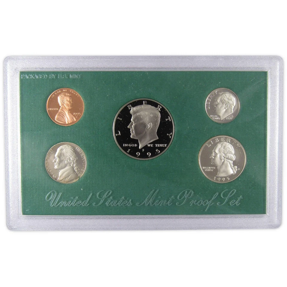 Juego de prueba revestido 1995 EE. UU. Como nuevo embalaje original del gobierno certificado de autenticidad OGP Foto 2 de 4