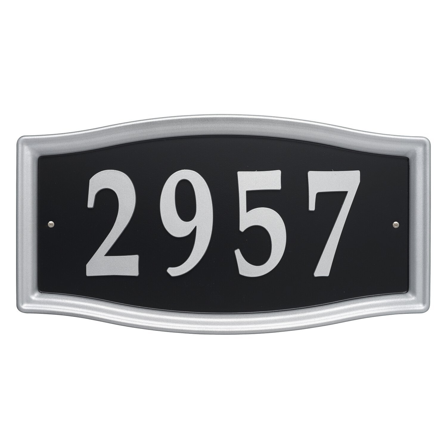 Products 11199 Easy Street Address Plaque-Silver