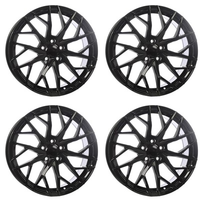 Set of 4 18in Black Alloy Wheel Rims for Nissan Pathfinder, RF6YI42 5x114.3 5Lug