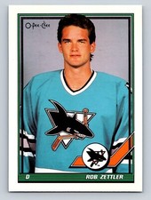 Rob Zettler 1991-92 Topps #272 San Jose Sharks