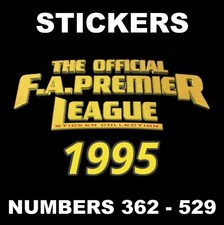 Merlin's FA Premier League 1995 Football Stickers #362 - 529