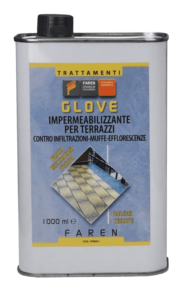 FAREN GLOVE IMPERMEABILIZZANTE PROTETTIVO PER BALCONI E TERRAZZI  1 LT